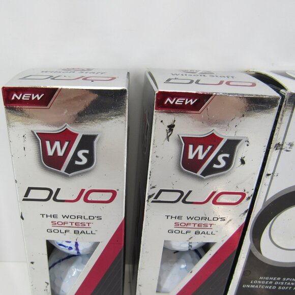 Wilson Staff Duo 3 Pack The Worlds Softest Golf Ball (2) and Zip Higher Spin (1) - Picture 2 of 7